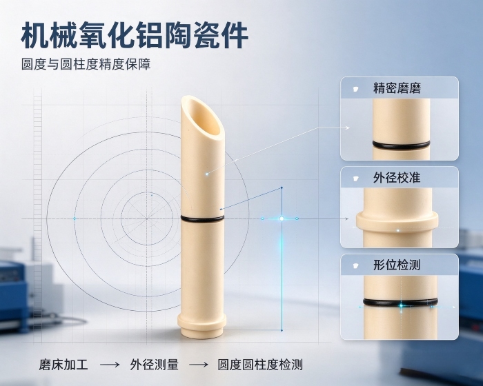 圆度与圆柱度从哪来？机械氧化铝陶瓷件的加工与检测设备解析